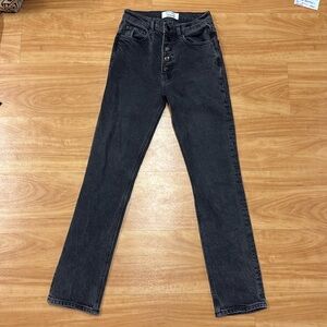 Reformation Straight Leg Jeans Size 26 Black